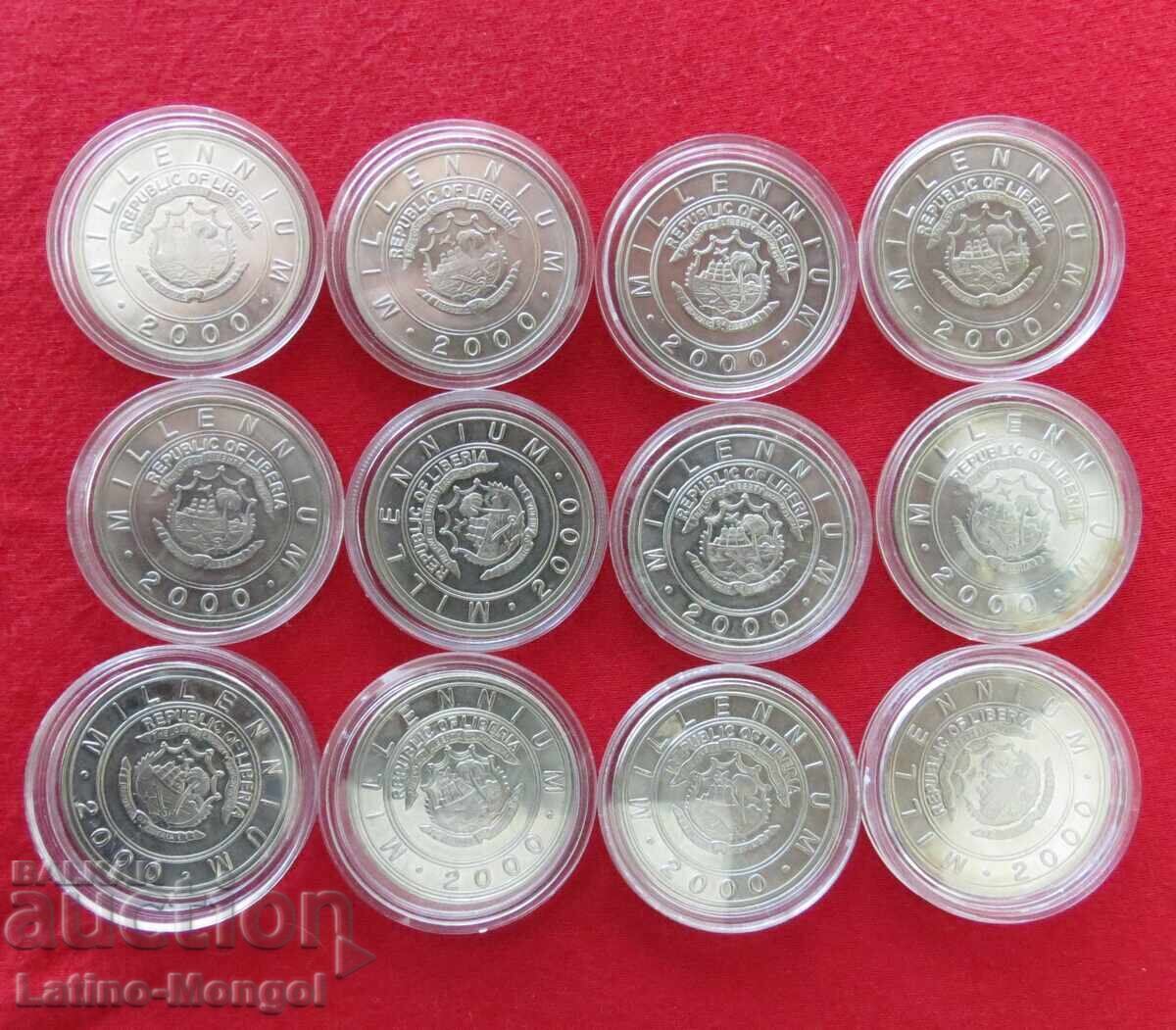 LIBERIA 12 x 5 $ 2000 zodii cu preț € 66.00 | 129.08 BGN LIBERIA 12 x 5 $ 2000 zodii cu preț € 66.00 | 129.08 BGN