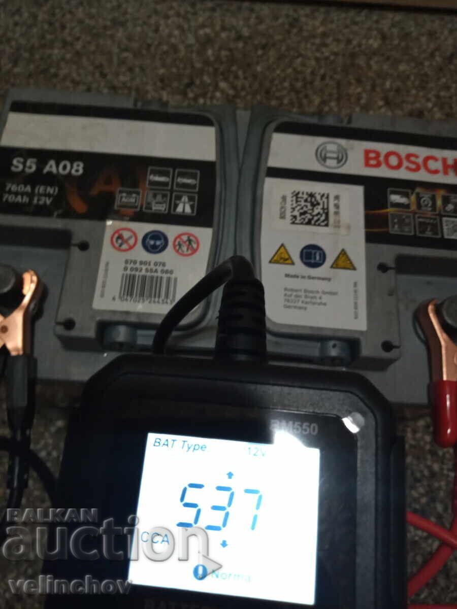 Аукцион Акумулатор BOSCH AGM 70 Ah / 760 A / 12 V