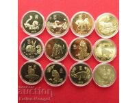 Βόρεια Κορέα 12 x 20 γουόν 2013 ζώδια