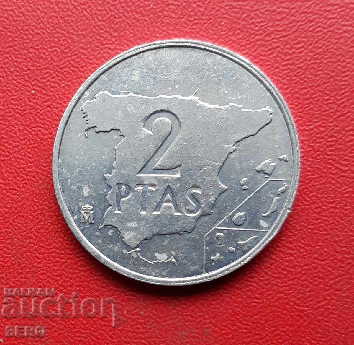 Spain-2 pesetas 1984
