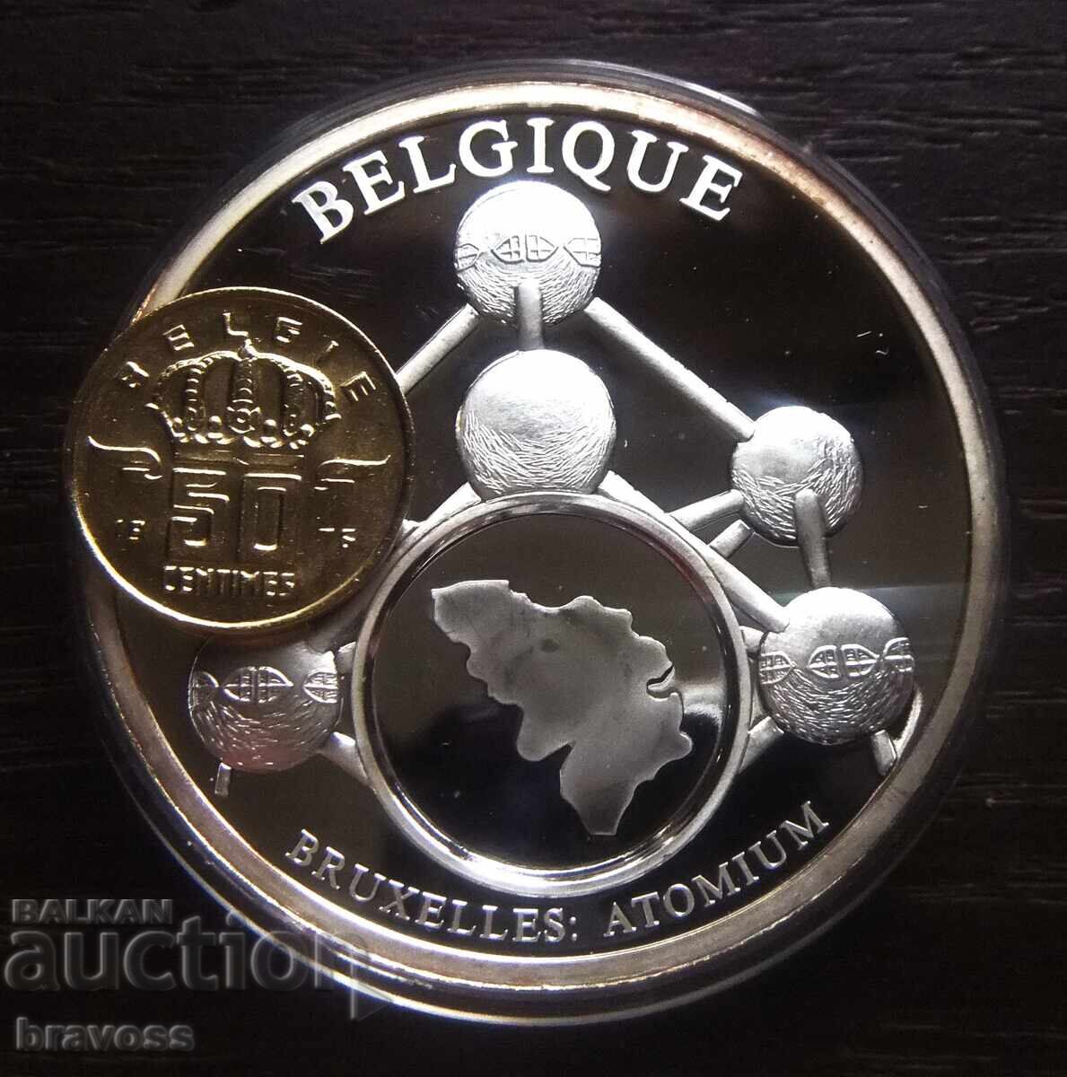 Medalie Euro - Belgia - proof - 2002 cu preț 19.99 BGN | € 10.22
