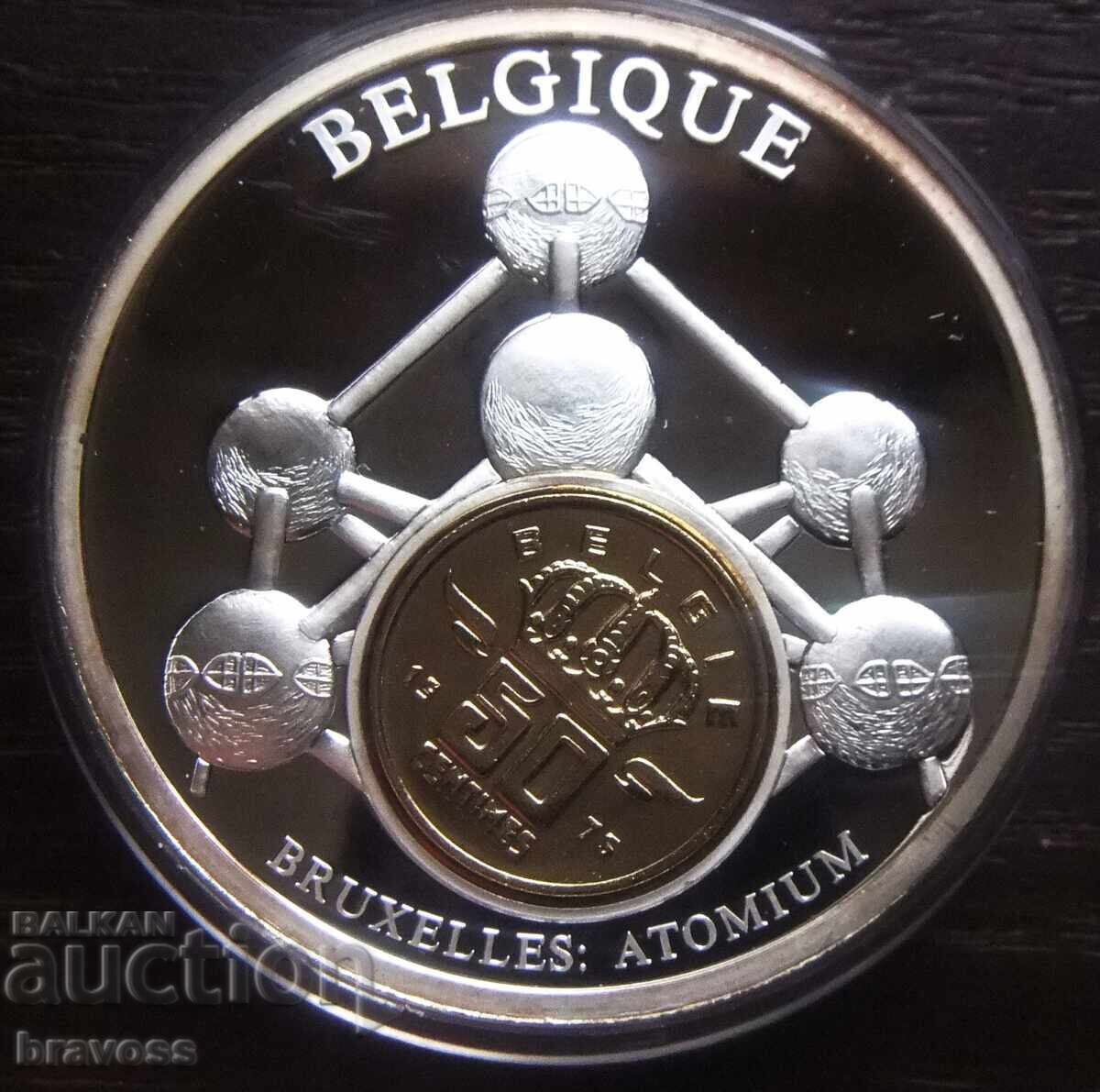 Medalie Euro - Belgia - proof - 2002