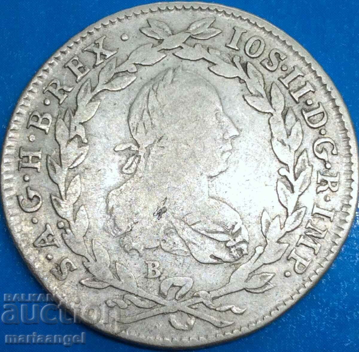 20 Kreuzer 1781 Austria Joseph II silver - rare - 6