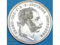 20 Kreuzer 1870 Austro-Hungary 2.8g Franz Joseph Silver