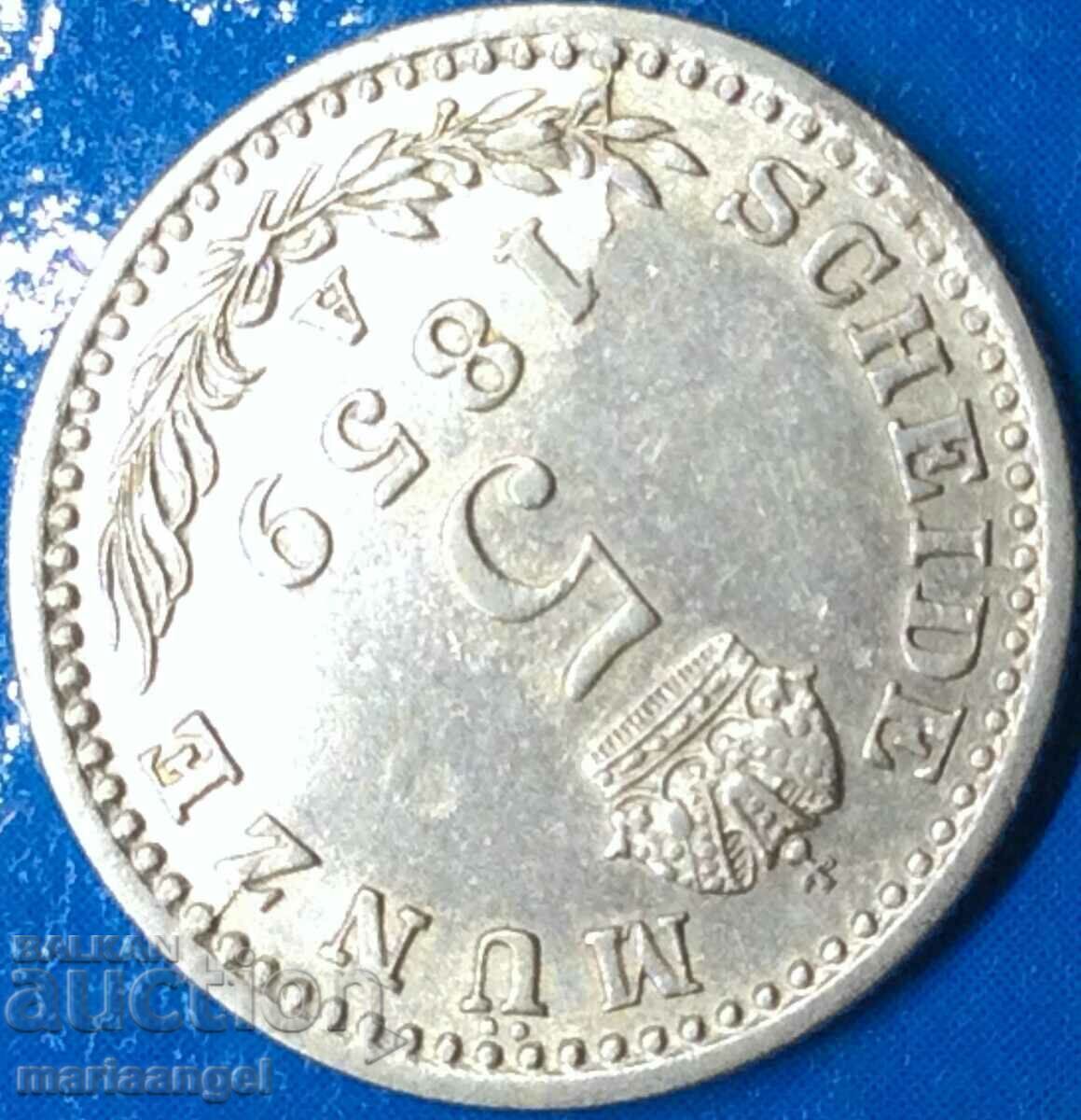 5 Kreuzer 1859 Austria A - Vienna silver - rare - 5