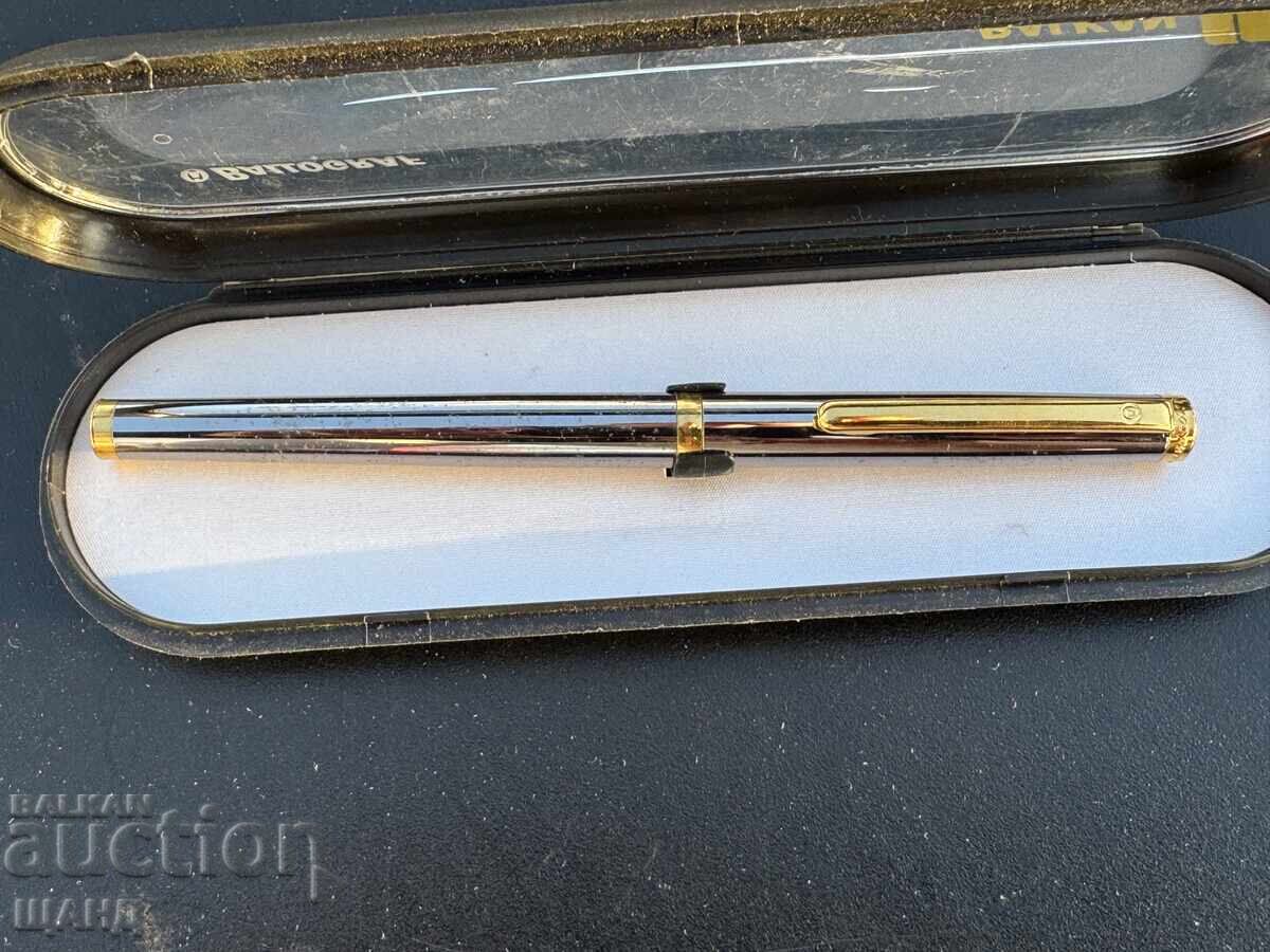 Ballograf позлатена  рекламна писалка на Авиокомпания Балкан с цена 10.35 лв. | € 5.29