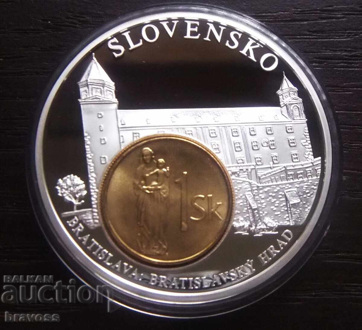 Евро медал - Словакия - proof - 2002