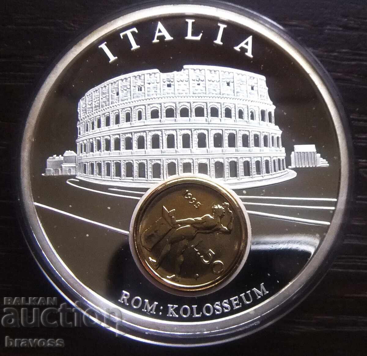 Euro medal - Italy - proof - 2002 Euro medal - Italy - proof - 2002