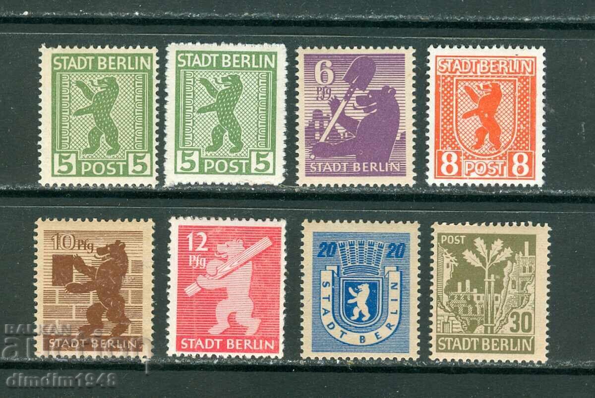 Germania 1945 - Michel №1A/7A,1B, serie completă, curate Germania 1945 - Michel №1A/7A,1B, serie completă, curate