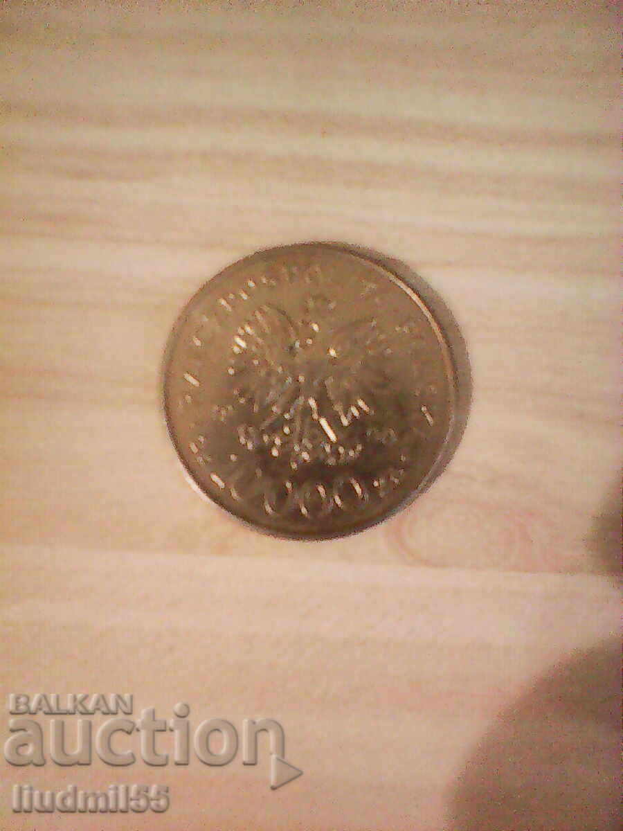 Πολωνία 10.000 ζλότι 1990 10 χρόνια συνδικαλιστική οργάνωση Αλληλεγγύη. με τιμή 5.00 BGN | € 2.56