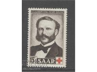 Saar 1953 - Michel No. 343, mint, with original gum, without hinge