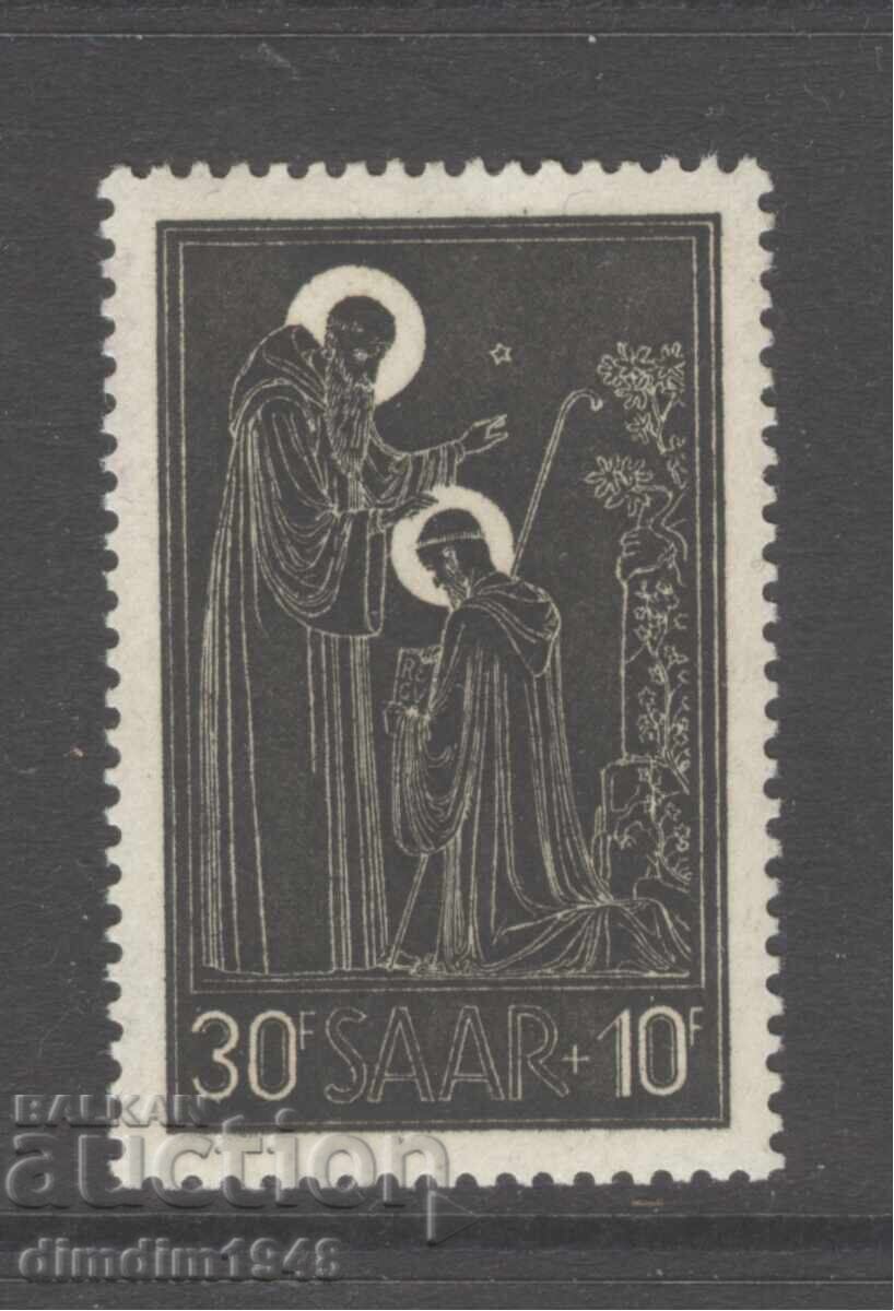 SAAR 1953 - Michel nr. 347 curată, cu gumă originală, fără șarnieră