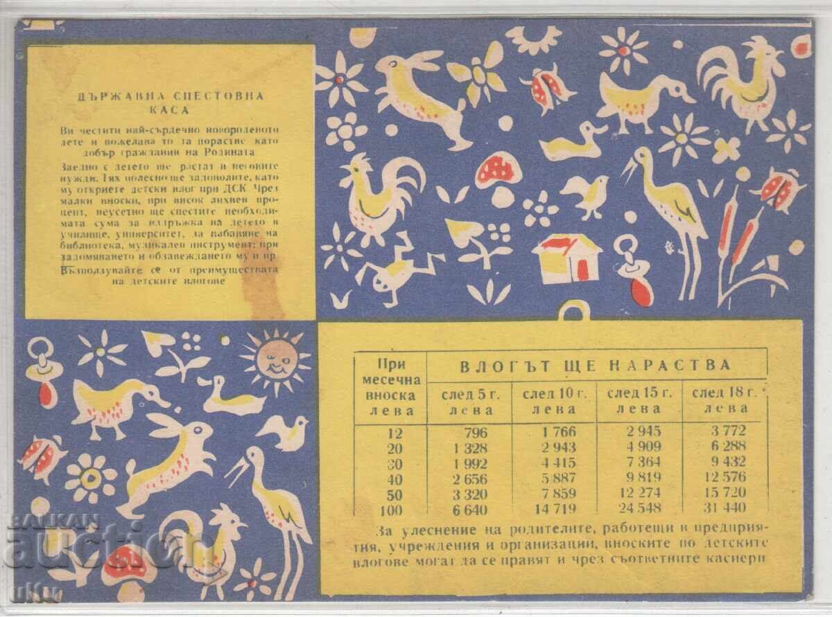 Bulgaria, DZI Advertising Card, 60s, Used with price 49.90 BGN | € 25.51 Bulgaria, DZI Advertising Card, 60s, Used with price 49.90 BGN | € 25.51