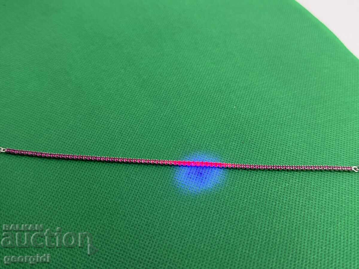 Silver bracelet with RUBIES. №7634 with price 80.00 BGN | € 40.90 Silver bracelet with RUBIES. №7634 with price 80.00 BGN | € 40.90