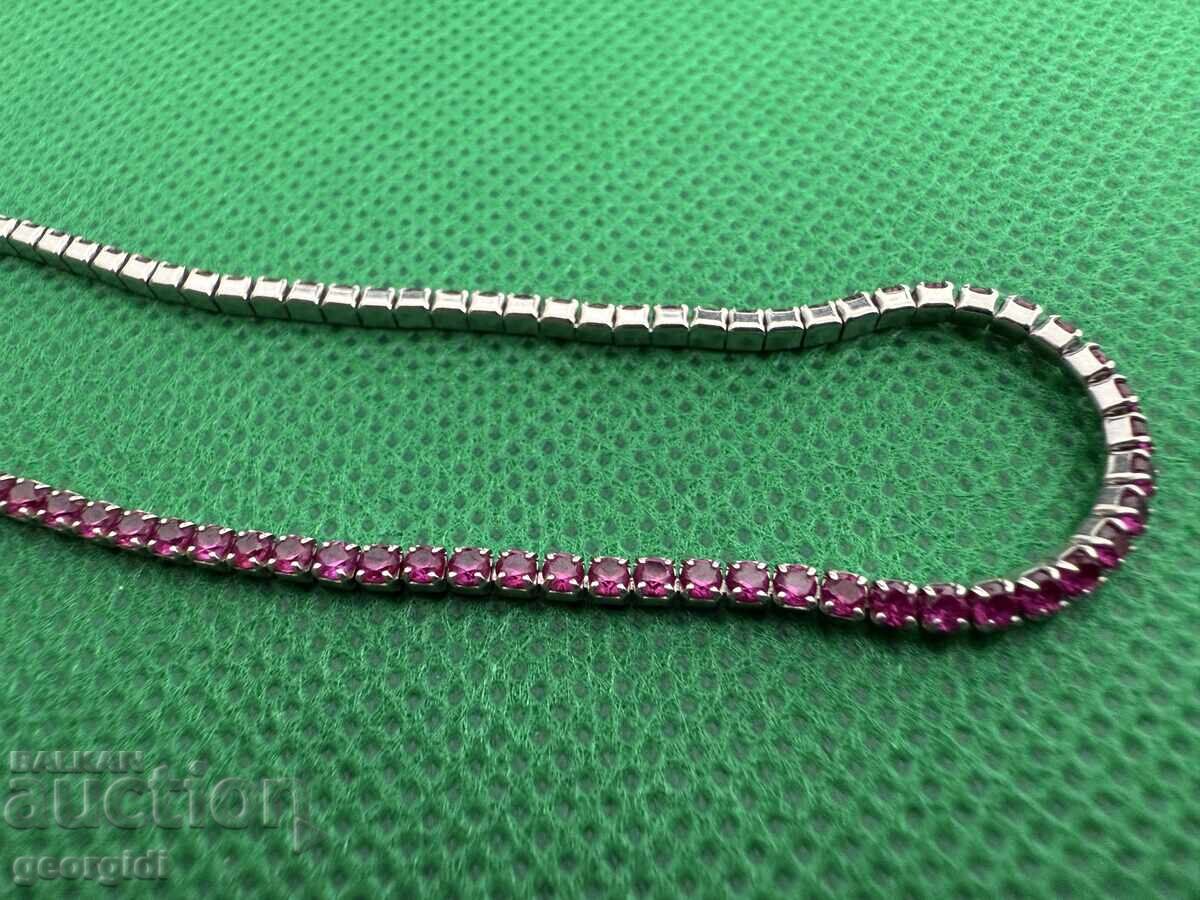 Silver bracelet with RUBIES. №7634 - 5 Silver bracelet with RUBIES. №7634 - 5