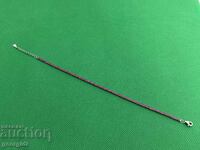 Silver bracelet with RUBIES. №7634