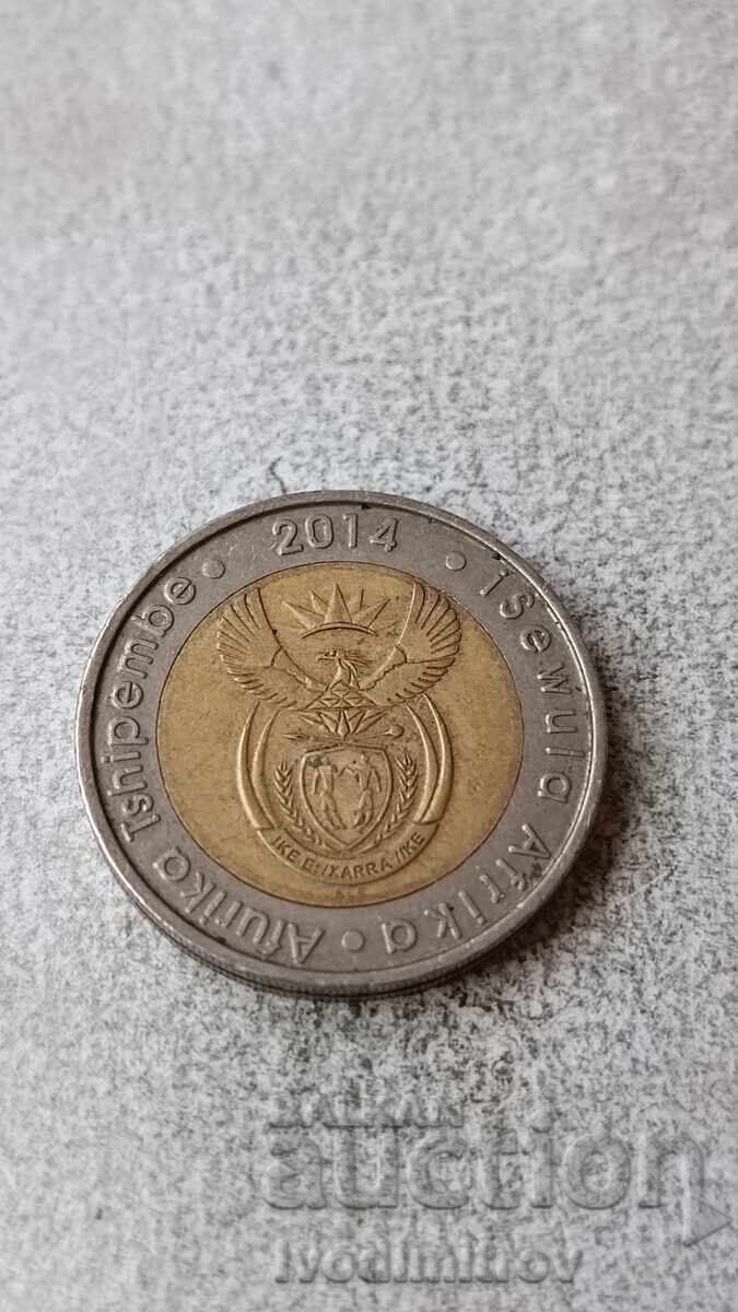 Νότια Αφρική 5 ραντ 2014 με τιμή 4.45 BGN | € 2.28 Νότια Αφρική 5 ραντ 2014 με τιμή 4.45 BGN | € 2.28