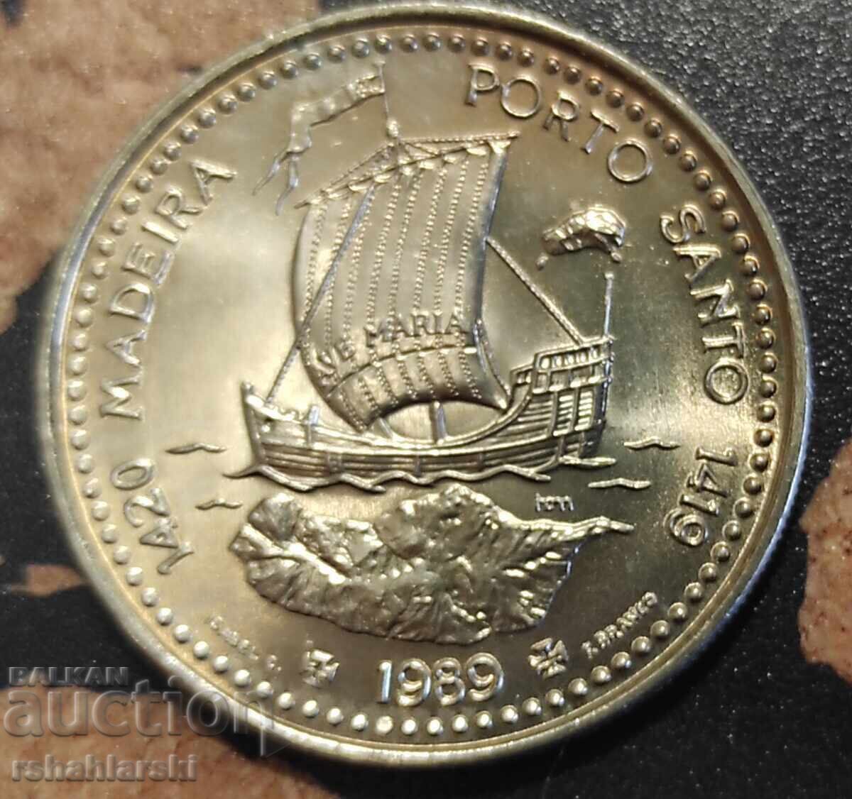 Portugal (Madeira) 100 Escudos Coin, 1989 with price 5.50 BGN | € 2.81 Portugal (Madeira) 100 Escudos Coin, 1989 with price 5.50 BGN | € 2.81