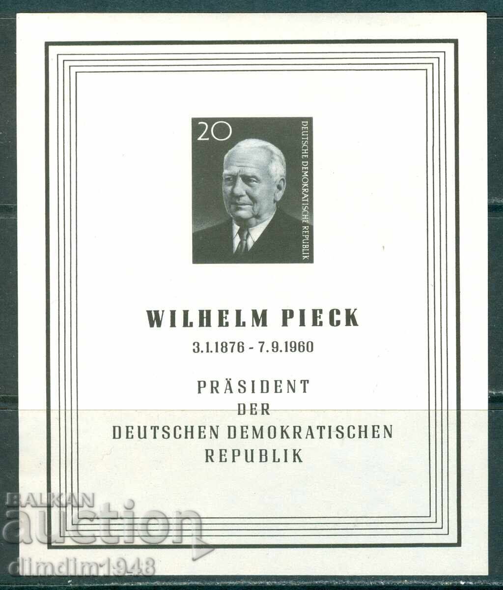Germania-RDG 1960 - "Wilhelm Pieck", blocul nr. 16, curat