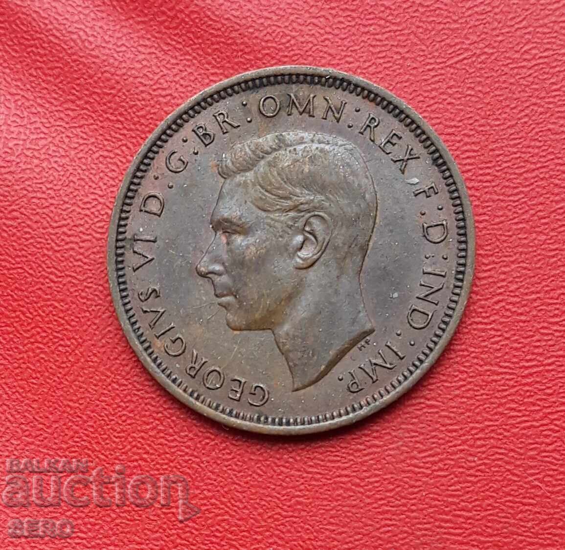 Великобритания-1/2 пени 1944 с цена 1.21 лв. | € 0.62