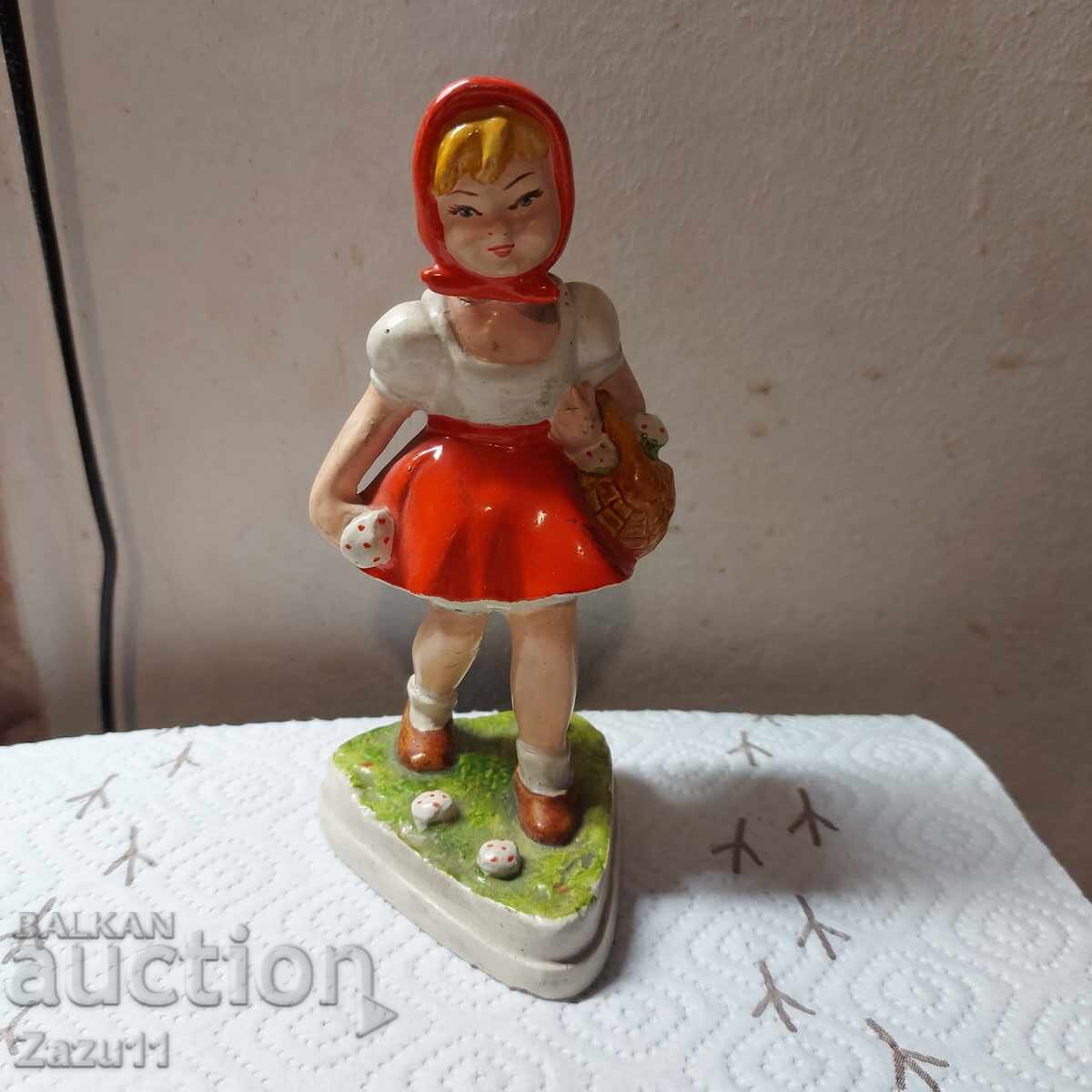 Παλιά φιγούρα Κοκκινοσκουφίτσα