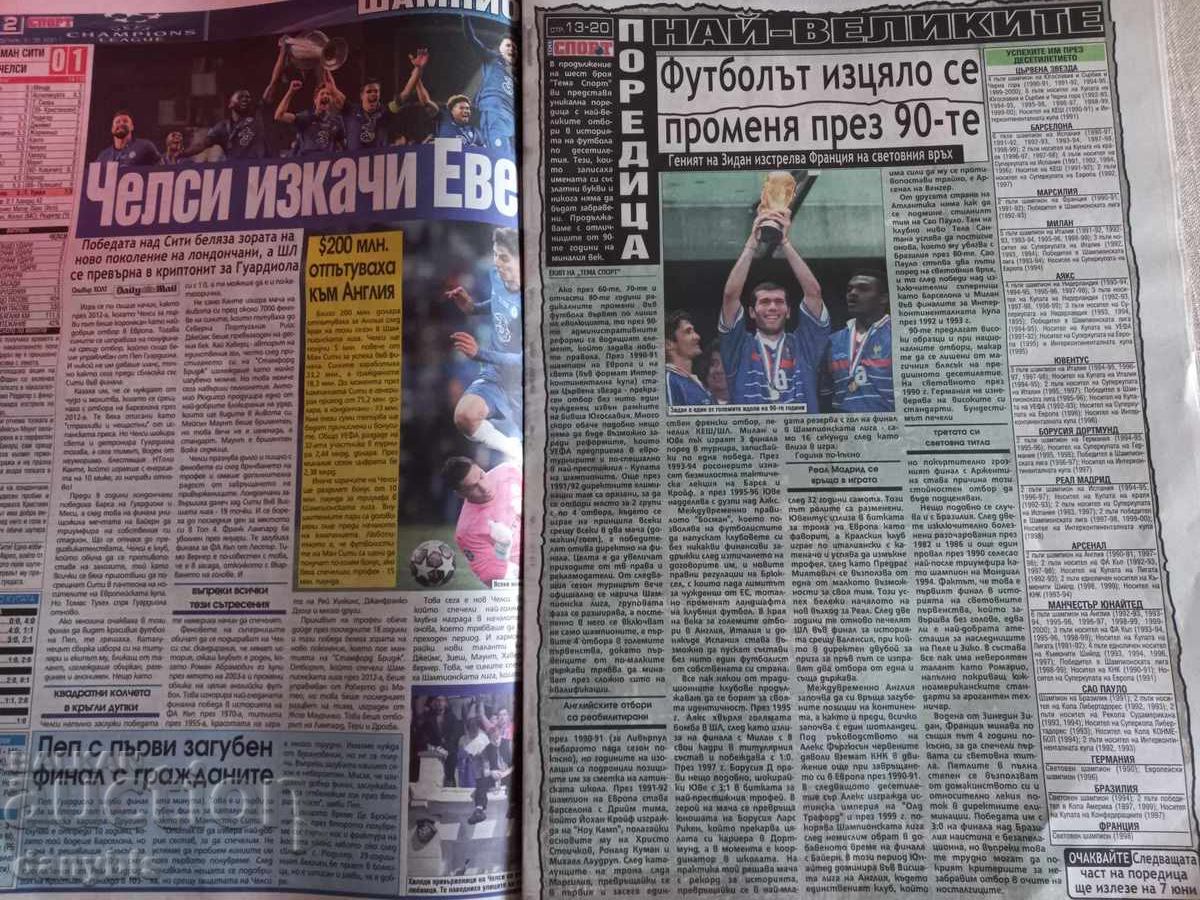 Футбол - Вестник Тема спорт с ретро снимки на отбори - 5