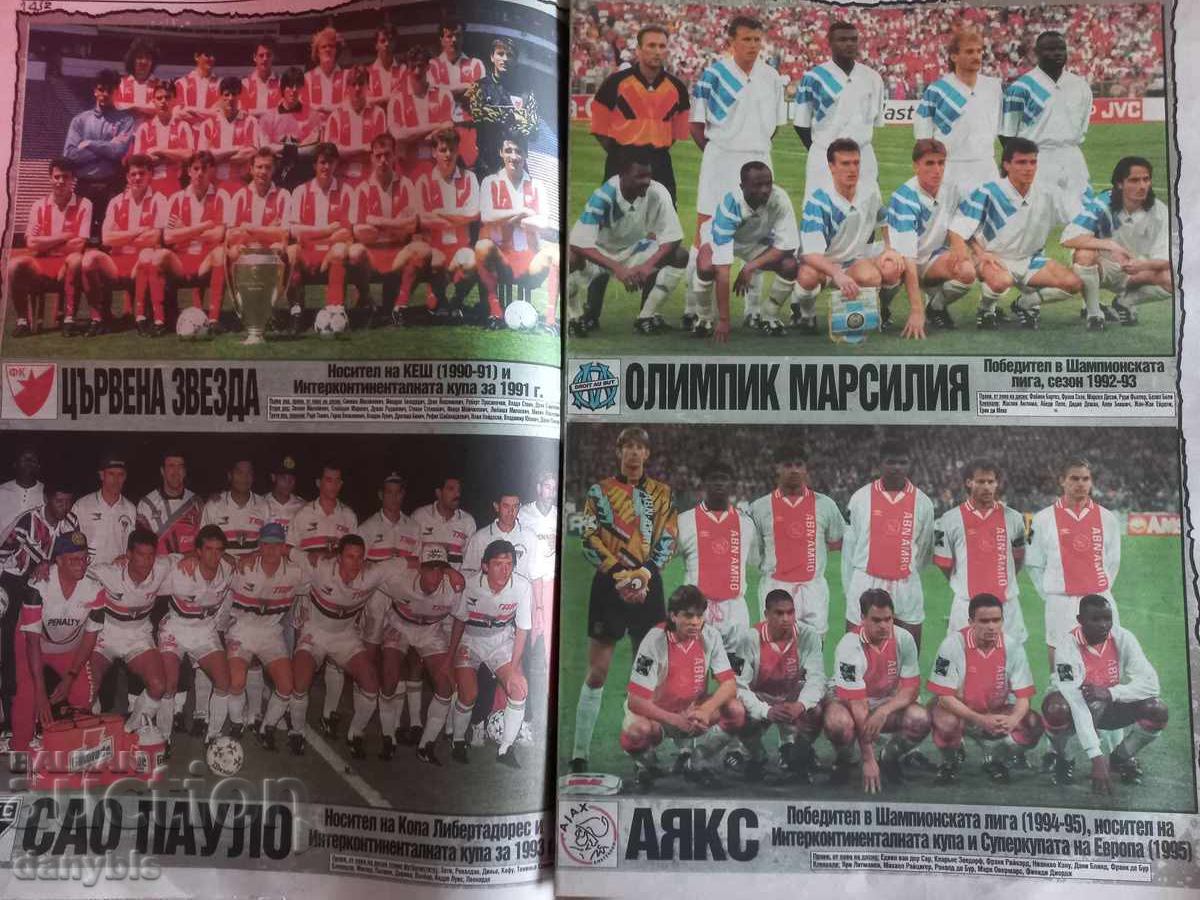 Футбол - Вестник Тема спорт с ретро снимки на отбори