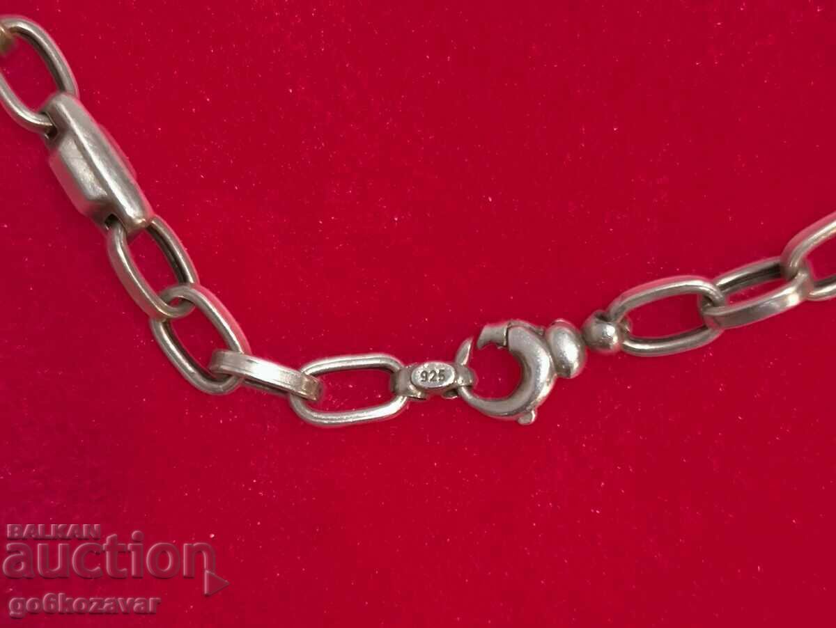 Auction  Men's silver chain (925 hallmark) Very strong, rare weave