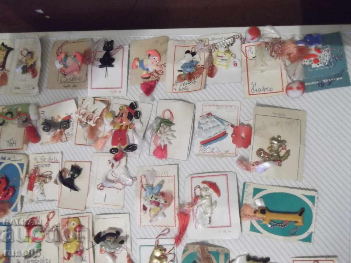 Λοτ από 64 τμχ. μαρτενίτσες από την εποχή του σοσιαλισμού με τιμή 100.00 BGN | € 51.13