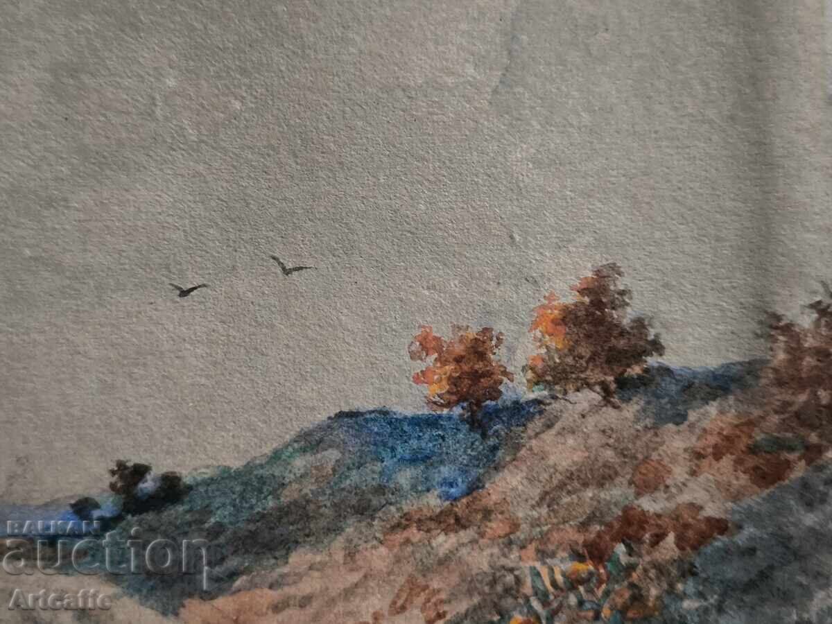 Παράδοση Μικρή, αυθεντική, παλιά υδατογραφία Παράδοση Μικρή, αυθεντική, παλιά υδατογραφία