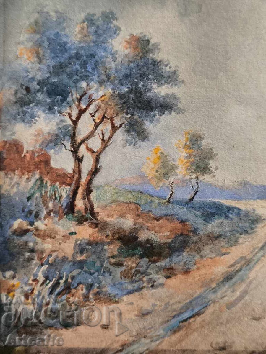 Μικρή, αυθεντική, παλιά υδατογραφία - 6 Μικρή, αυθεντική, παλιά υδατογραφία - 6