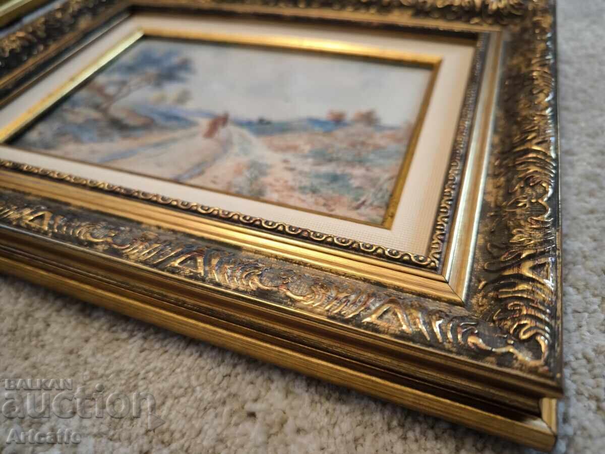 Μικρή, αυθεντική, παλιά υδατογραφία - 7 Μικρή, αυθεντική, παλιά υδατογραφία - 7