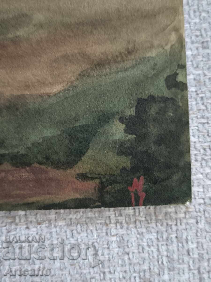 Μικρό αυθεντικό παλιό ακουαρέλα με τιμή 200.00 BGN | € 102.26 Μικρό αυθεντικό παλιό ακουαρέλα με τιμή 200.00 BGN | € 102.26