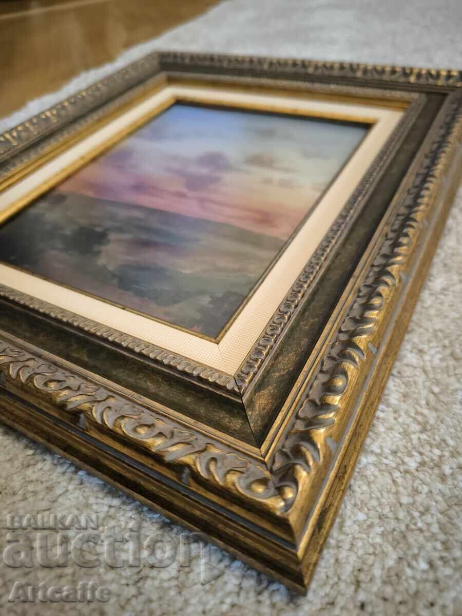 Μικρό αυθεντικό παλιό ακουαρέλα - 5 Μικρό αυθεντικό παλιό ακουαρέλα - 5