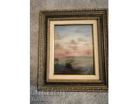 Μικρό αυθεντικό παλιό ακουαρέλα