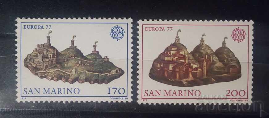 San Marino 1977 Europe CEPT Buildings MNH San Marino 1977 Europe CEPT Buildings MNH