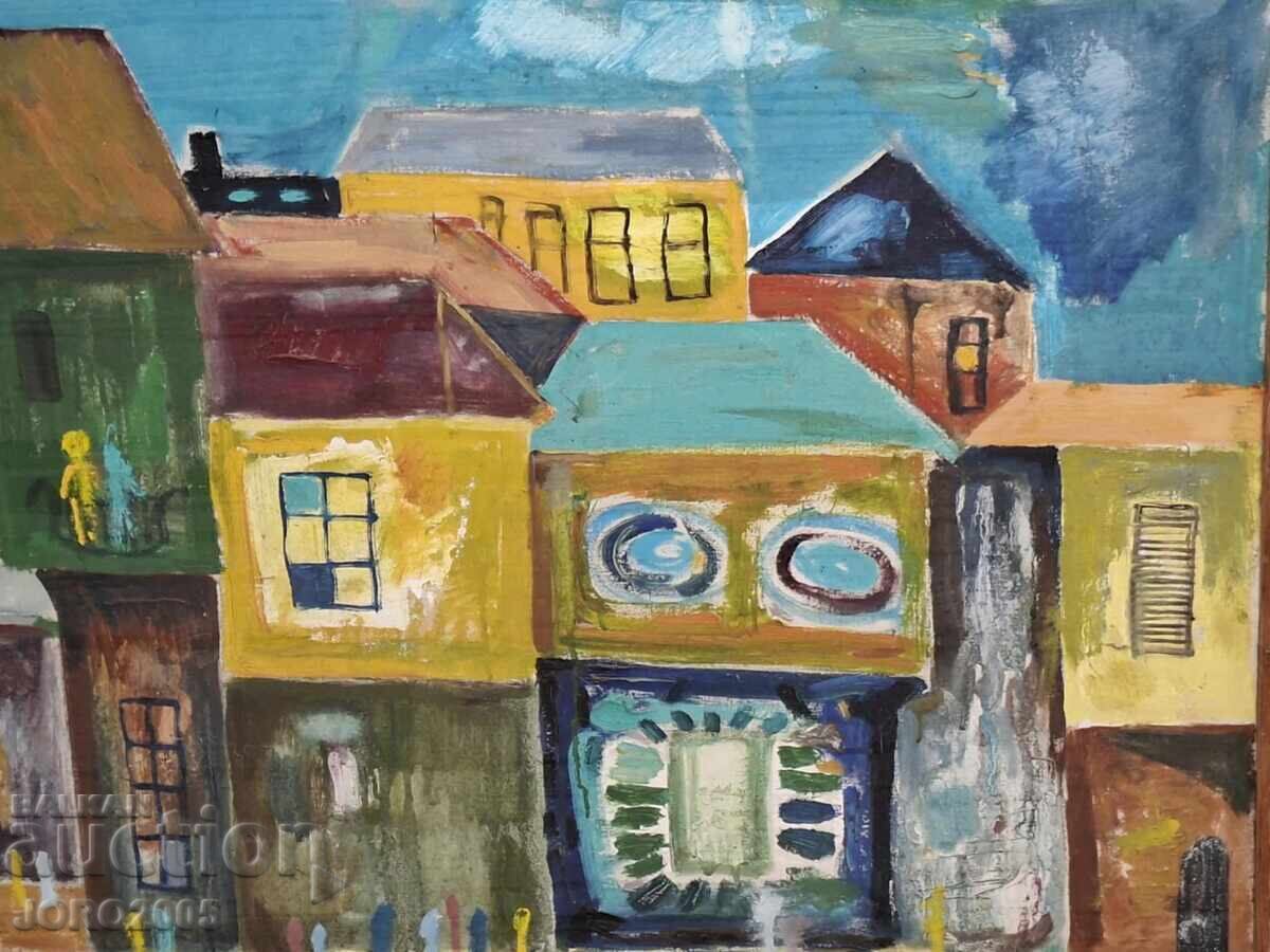 Αστικό τοπίο - Πίνακας ΝΙΚΟΛΟΦ /1936-2009/ με τιμή € 204.52 | 400.01 BGN Αστικό τοπίο - Πίνακας ΝΙΚΟΛΟΦ /1936-2009/ με τιμή € 204.52 | 400.01 BGN