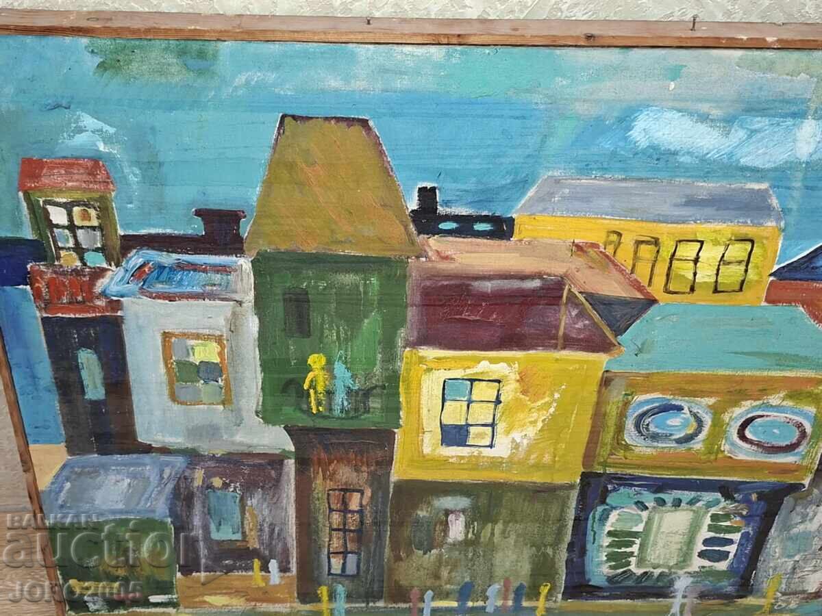 Peisaj urban - Tablou NICOLOV /1936-2009/ - 5