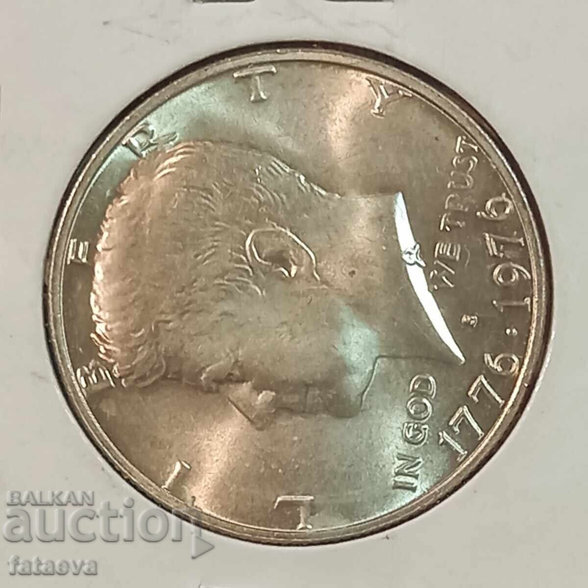 Jumătate de dolar de argint S Kennedy 1776 - 1976 - 6