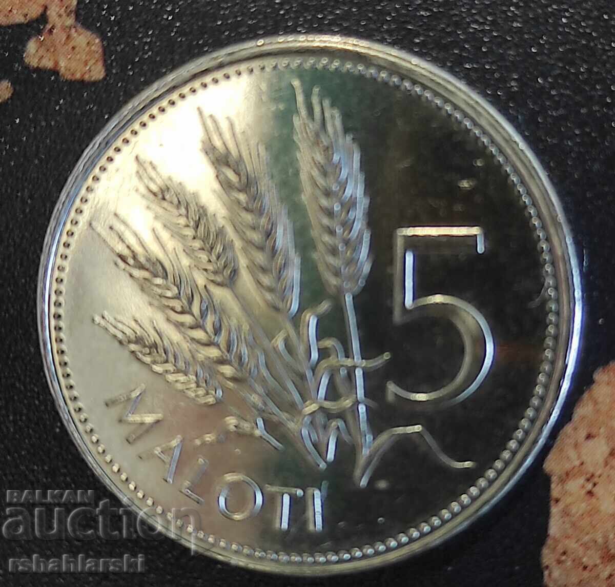 Νόμισμα Λεσότο 5 μαλότι, 2010 Νόμισμα Λεσότο 5 μαλότι, 2010