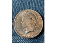 1 долар 1924 САЩ UNC сребро