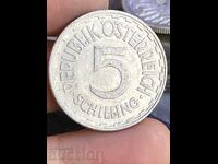Austria 5 Schilling 1952 Aluminum Coin