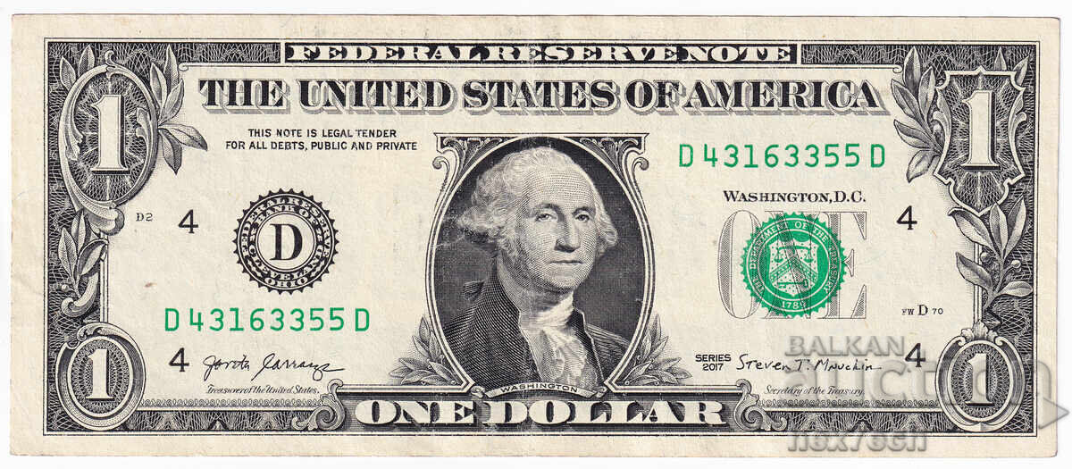 ❤️ ⭐ ΗΠΑ 2017 1 δολάριο Κλίβελαντ D ⭐ ❤️ με τιμή 3.49 BGN | € 1.78 ❤️ ⭐ ΗΠΑ 2017 1 δολάριο Κλίβελαντ D ⭐ ❤️ με τιμή 3.49 BGN | € 1.78