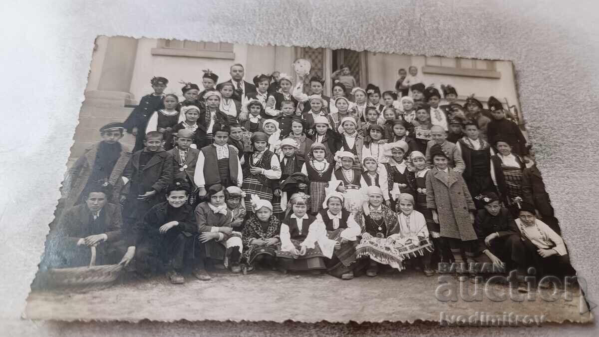 Photograph Tryavna Second Grade Students Lazarene 1938 Photograph Tryavna Second Grade Students Lazarene 1938