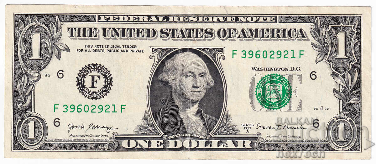 ❤️ ⭐ ΗΠΑ 2017 1 δολάριο Ατλάντα F ⭐ ❤️ με τιμή 3.49 BGN | € 1.78 ❤️ ⭐ ΗΠΑ 2017 1 δολάριο Ατλάντα F ⭐ ❤️ με τιμή 3.49 BGN | € 1.78