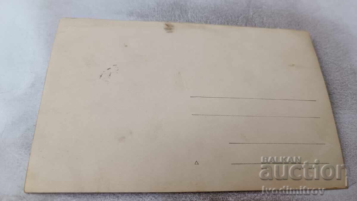 Photo of young girls, men, and a baby with two black horses with price 2.35 BGN | € 1.20