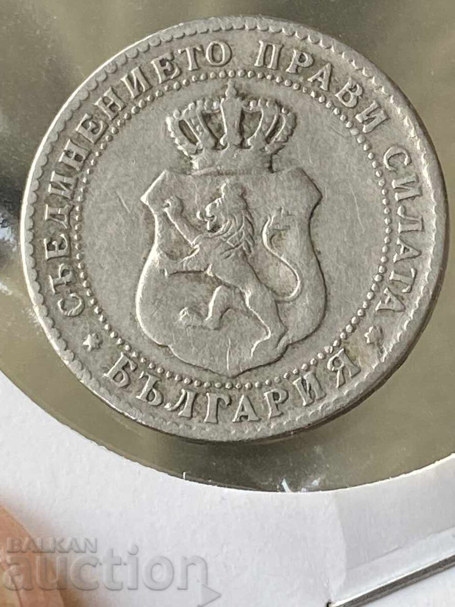 Principality of Bulgaria 10 Stotinki 1888 Ferdinand of Saxe-Coburg