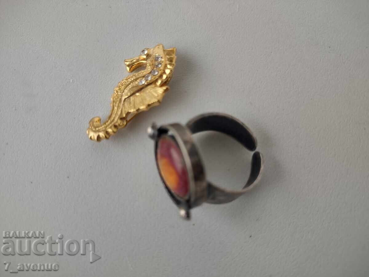 Auction Seahorse brooch, ring 23.11.2025 Auction Seahorse brooch, ring 23.11.2025