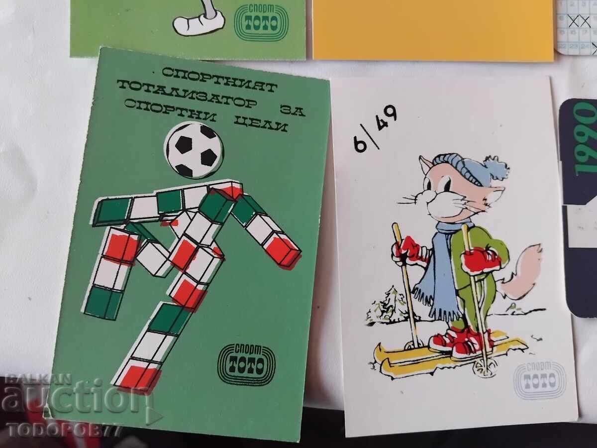 Παράδοση Ημερολόγια Σπορ Τότο 1990-1991 Παράδοση Ημερολόγια Σπορ Τότο 1990-1991