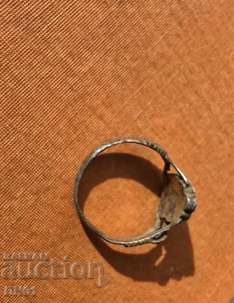 Παράδοση Ασημένιο Αναγεννησιακό δαχτυλίδι